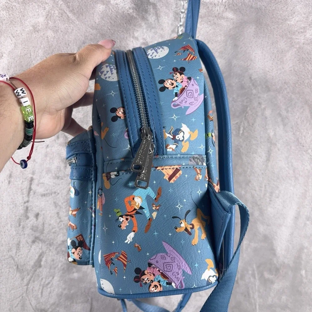 Loungefly Disney Parks Life Mickey & Friends Allover Print Mini Backpack